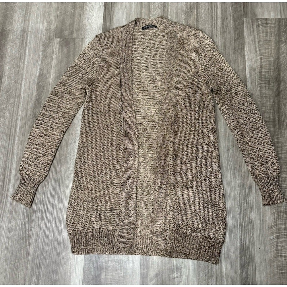 BaJee Collection BeCool Chunky Knit Sweater Brown Marled Pullover S/M Cozy Soft